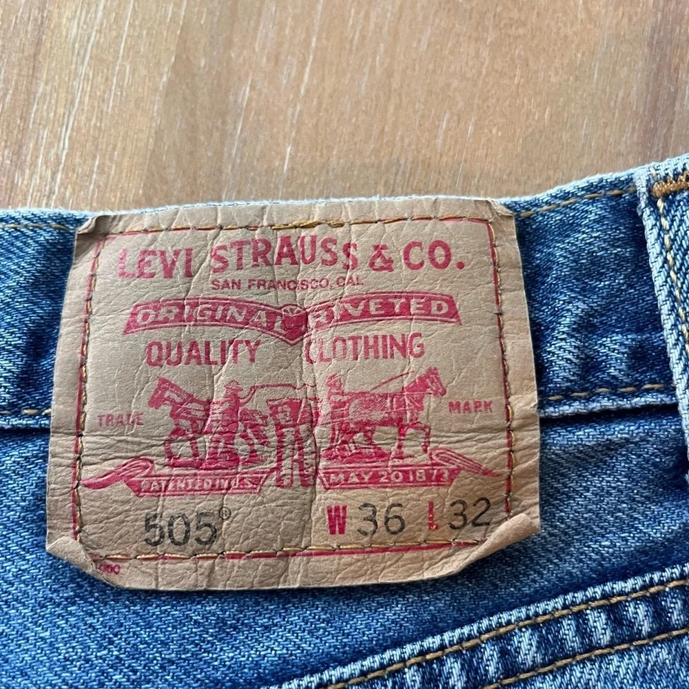 Levi’s 505 Jeans Men’s 36x32 Blue Regular Fit Straight Leg Denim Classic